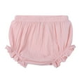 thumbnail image 1 of YDOJG Shorts For Girls Baby Solid Spring Summer Shorts Ruffle Clothes For 18-24 Months, 1 of 5