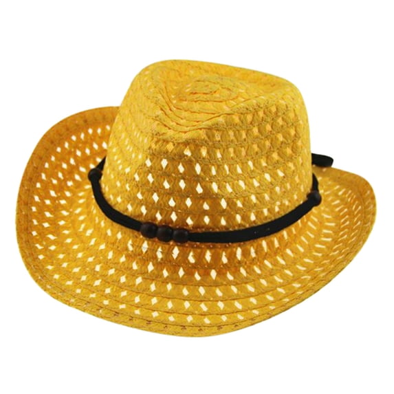 Bysome Summer Baby Cowboy Straw Hats For Children Summer Beach Sun Hat Caps