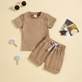 thumbnail image 1 of Mrzhqd Summer Sport Outfit Set For Boys Toddler Short Sleeve Prints T Shirt Tops Shorts Child Kids 2Pc Set Outfits Clothes, 1 of 6