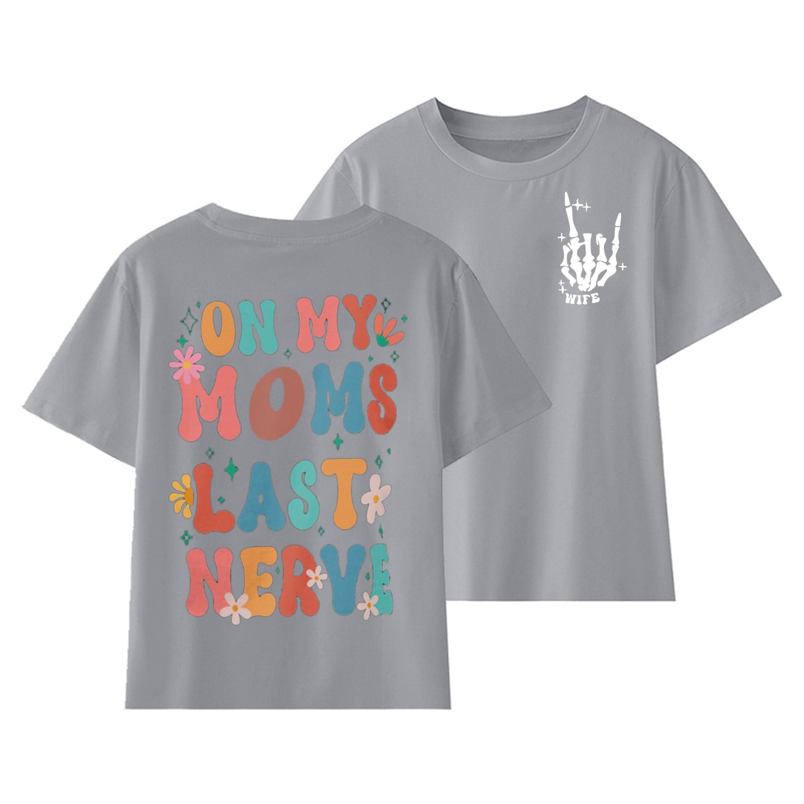 YDOJG Toddler Girls T-Shirts T Shirt For Kid Cute Print Short Sleeves Tops Size 100 To 160 Mom Love T Shirt Daily Wear Tops For 5-6 Years