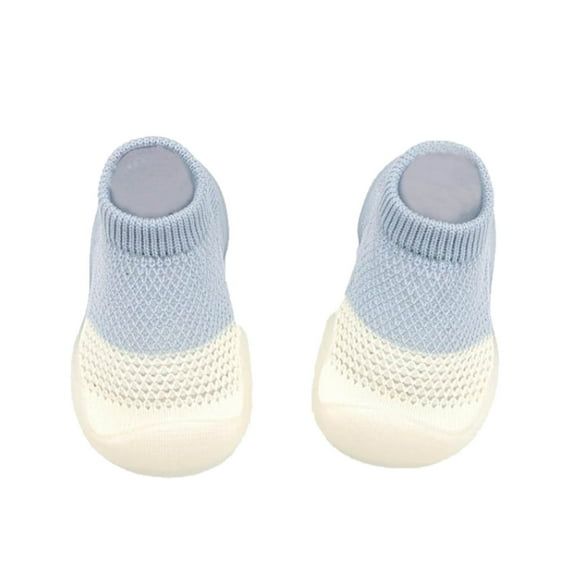 YDOJG Toddler Sneakers Walkers Toddler Colors Indoor First Baby Mixed Mesh Socks Elastic Shoes Baby Shoes