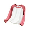 thumbnail image 1 of YDOJG Tops shirts for Toddler Boys Girls Tee Kids Raglan Child Youth Long Sleeves T Shirts Top Tshirts Red, 1 of 5