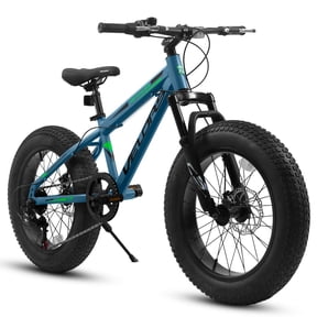 YDSM 20 Inch Fat Tire Bike Adult 7 Speed Mountain Bike, Dual Disc Brakes, High Carbon Steel Frame, Front Suspension, Mountain Buggy, City Commuter City Bike