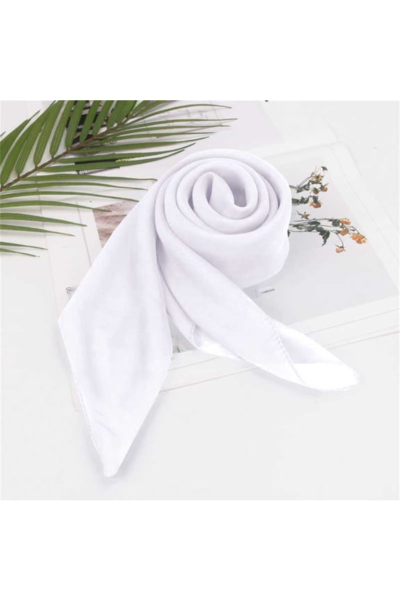 Neck Scarf for Women,Chiffon Scarf for Women,Sheer Scarf,Square Solid Color Bandana Handkerchief Ribbon Scarves for Women,50S Retro Sheer Square Neck Head Scarf Wrap,Small Scarf,Sheer Bandana