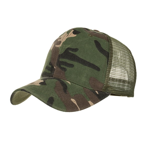 YDTUYT Snapback Trucker Hats Baseball Caps Adjustable Blank Mesh Back Ball Caps for Men Women Camouflage Hats for Hunting Fishing Outdoor Activities Camo Cap Sport Trucker Caps Summer Sun Hats