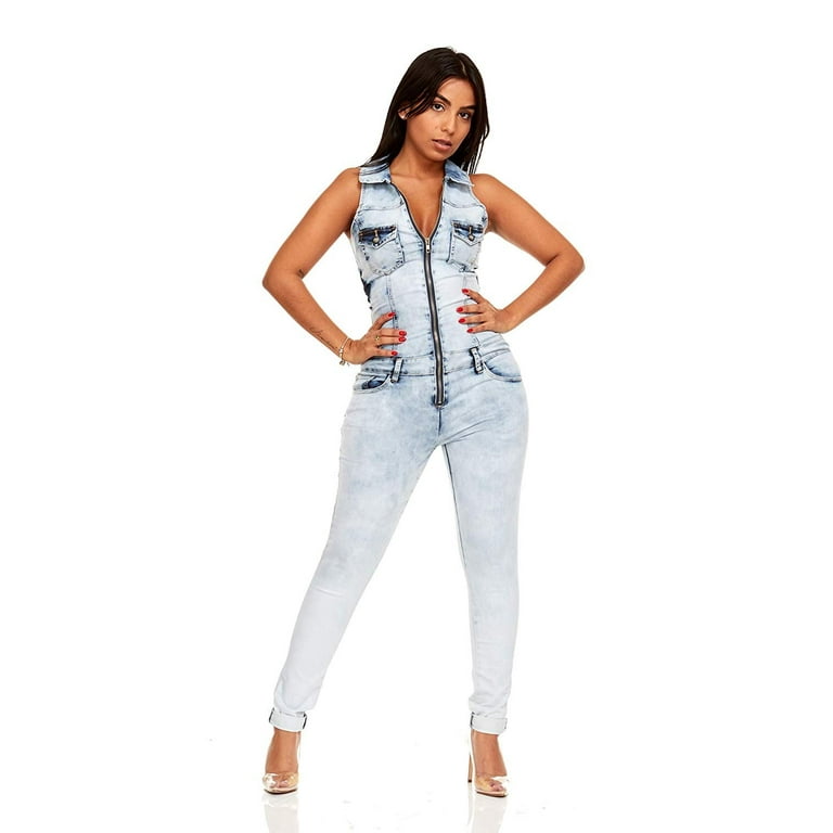 Sexy jean cheap jumpsuit