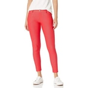 YDX Teen Girls's Smart Jeans Fancy Stretchy Five Pocket Jeggings Pull On Pants Cute and Comfy, Magenta Red, Large