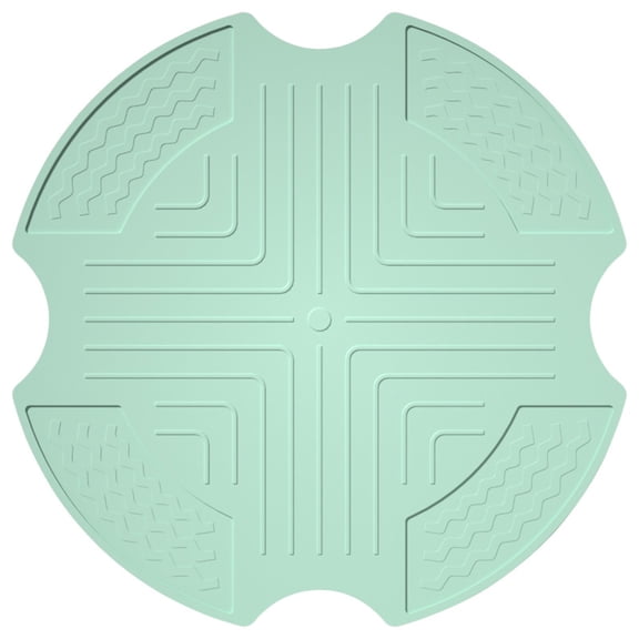 YDYB 10.24" Silicone Heat Resistant Mat for Glass Air Fryer Countertop Protection, Non-Slip Thermal Barrier Trivet, Compatible with Select Air Fryers, Mint Green