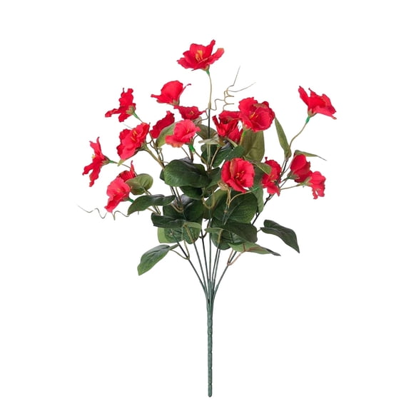 YDYB 1Pc 16 Inch Artificial Flowers, 7 Head Artificial Flower Tropical Flower Arrangement, Fade Resistant for Party Decoration Table Centerpiece Farmhouse Decor, Red, Makeup Organizers