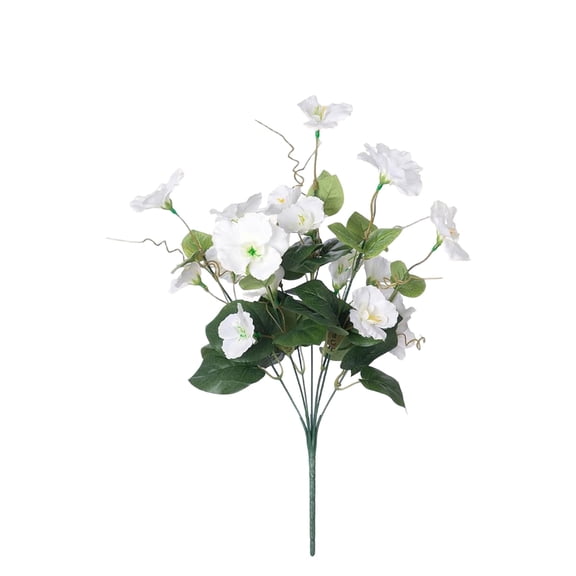 YDYB 1Pc Plastic Hibiscus Flowers, Silk Hibiscus Flowers Tropical Flower Arrangement, Eco Friendly Alternative for Gift for Women Office Decor Bathroom Decor, White, Makeup Organizers