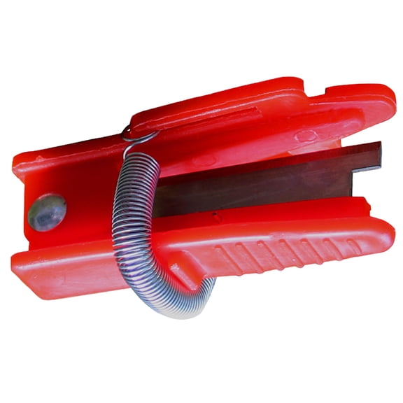 YDYB 2 inch Multifunctional Plastic Thumb Knife, Finger Pruner with One Hand Harvesting and Stainless Steel Blade, No Damage Plant Stems for Berry Picking and Tomato Harvesting, Red