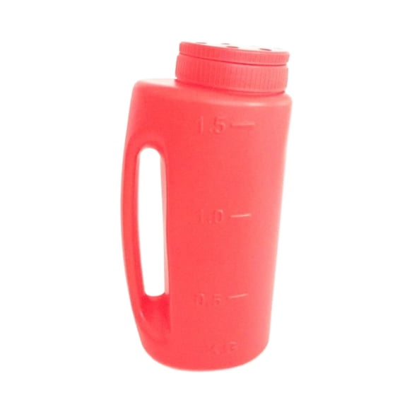 YDYB 2L Multi-Purpose Handheld Spreader, Handheld Shakers for Seeds, Fertilizers, Salt and More, with an Adjustable Dial for 7 Opening Modes, Pink