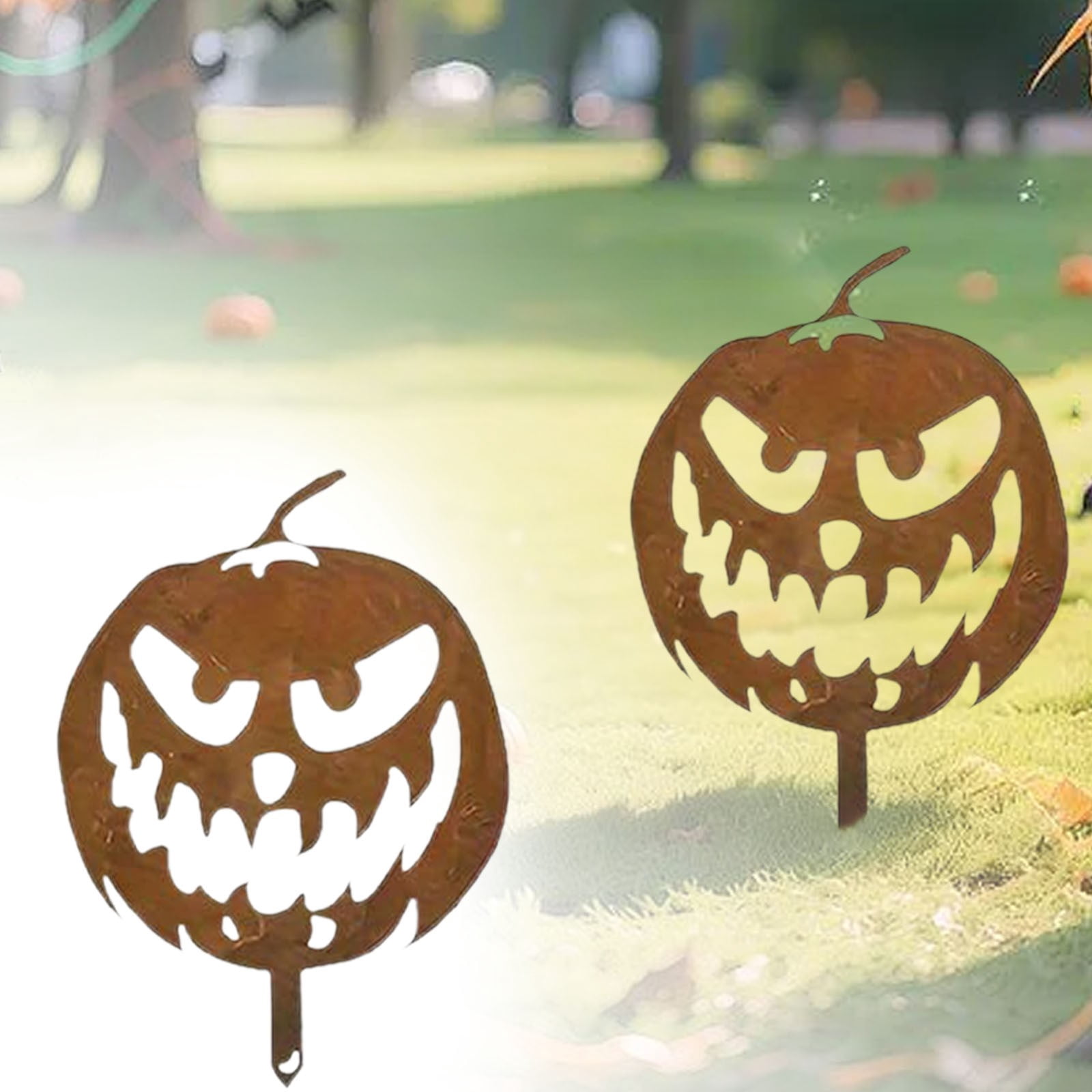 YDYB Halloween Pumpkin Yard Sign Stakes, 8.4x11 Inch Halloween Outdoor ...