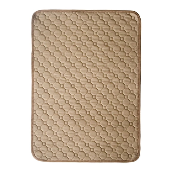 YDYB Reusable Pet Training Pads, Absorbent Dog Pads with Non Slip and Waterproof, Odor Control for Incontinence Pads for Dogs and Senior Dog Care, Khaki, XS Size