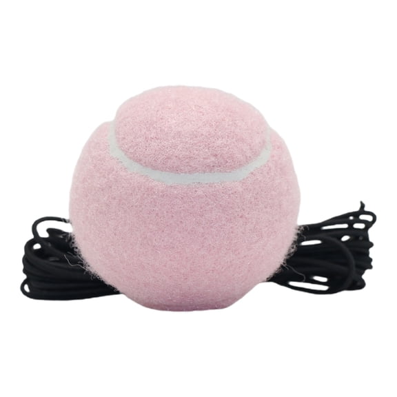 YDYB Tennis Practice Ball, Tennis Trainer with String for Self Tennis Practice, Anti Tangle and Portable, Improve Coordination for Tennis Practice at Home and Indoor Tennis Practice, Pink