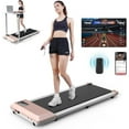 thumbnail image 1 of YDZJY Walking Pad, 0.6-3.8 mph Portable Under Desk Treadmill with Remote & Smart APP, 2.5 HP Ultra-Quiet Jogging Machine for Office Home(Pink), 1 of 8