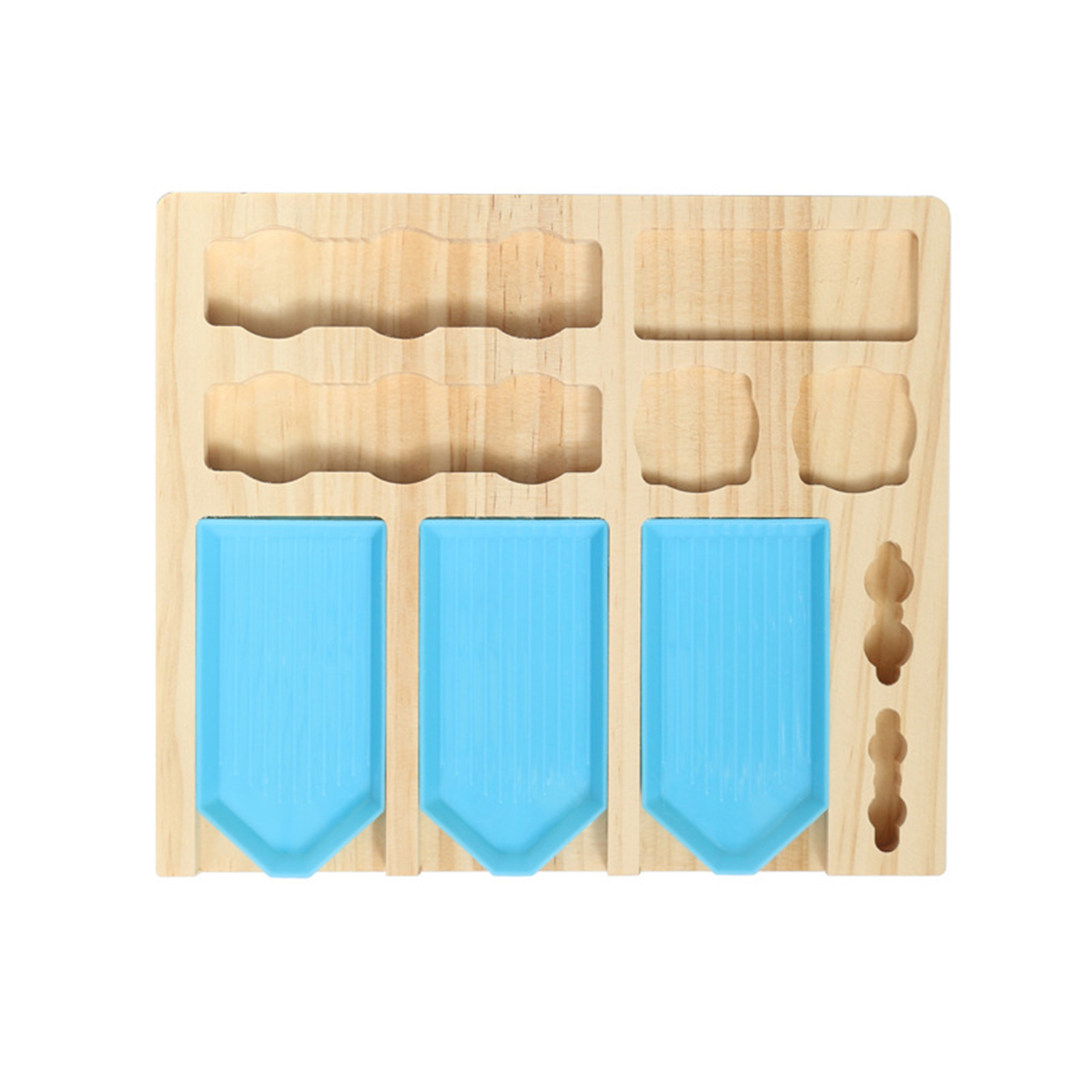 YDxl 1 Set Storage Tray DIY Easy To Use Wood Diamond Painting Tool