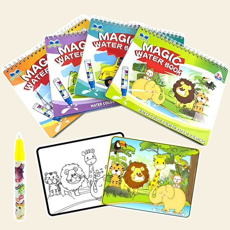 YDxl Color Changing Kids Drawing Book Ergonomic Paper Magical Water  Coloring Painting Book for Child