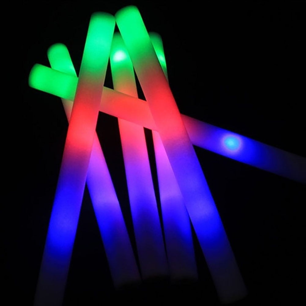 LED Glow Lights Sticks Parties Rave Kids Wedding Supplies Foam Wands