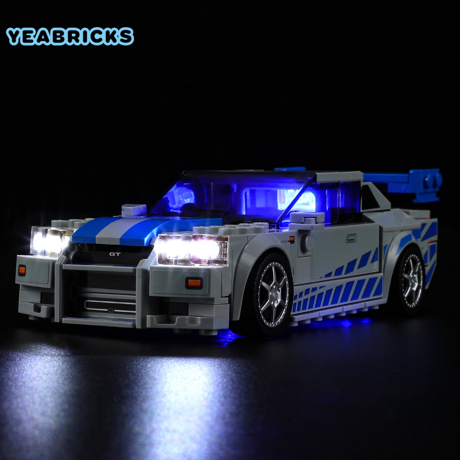 YEABRICKS LED Lighting Kit Compatible with LEGO Speed Champions 2 Fast