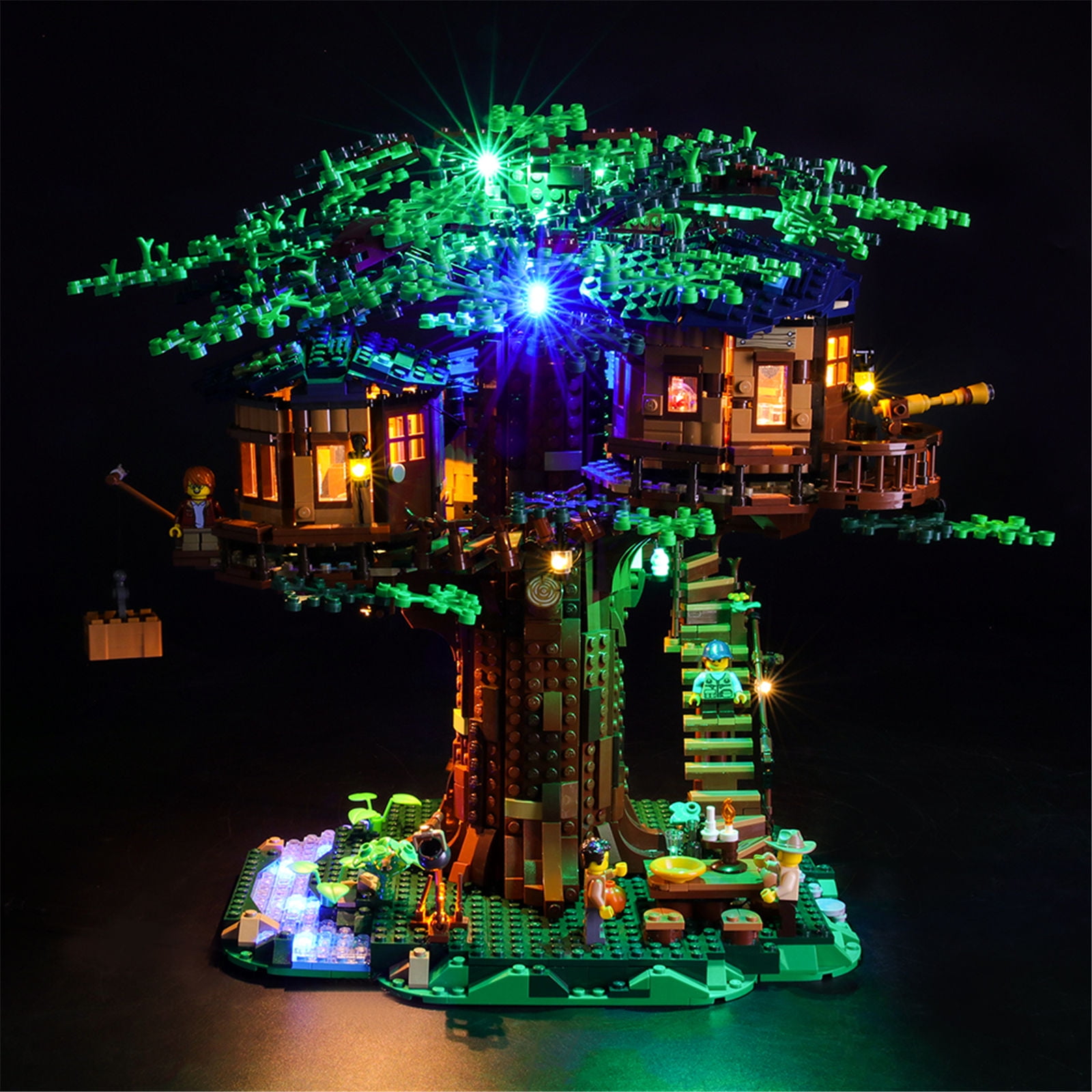 YEABRICKS LED Lighting Kit Compatible with LEGO Ideas 21318 Tree House