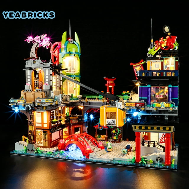 Kit Luci LED YEABRICKS Per Set LEGO 71837 Ninjago City - Illumina La Tua Città Ninja (Solo Luci, Mattoncini Esclusi)