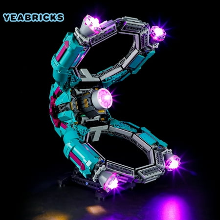 YEABRICKS LED Lighting Kit Compatible with LEGO The New Guardians’ Ship 76255 Building Toy Set(Not Include the Model)