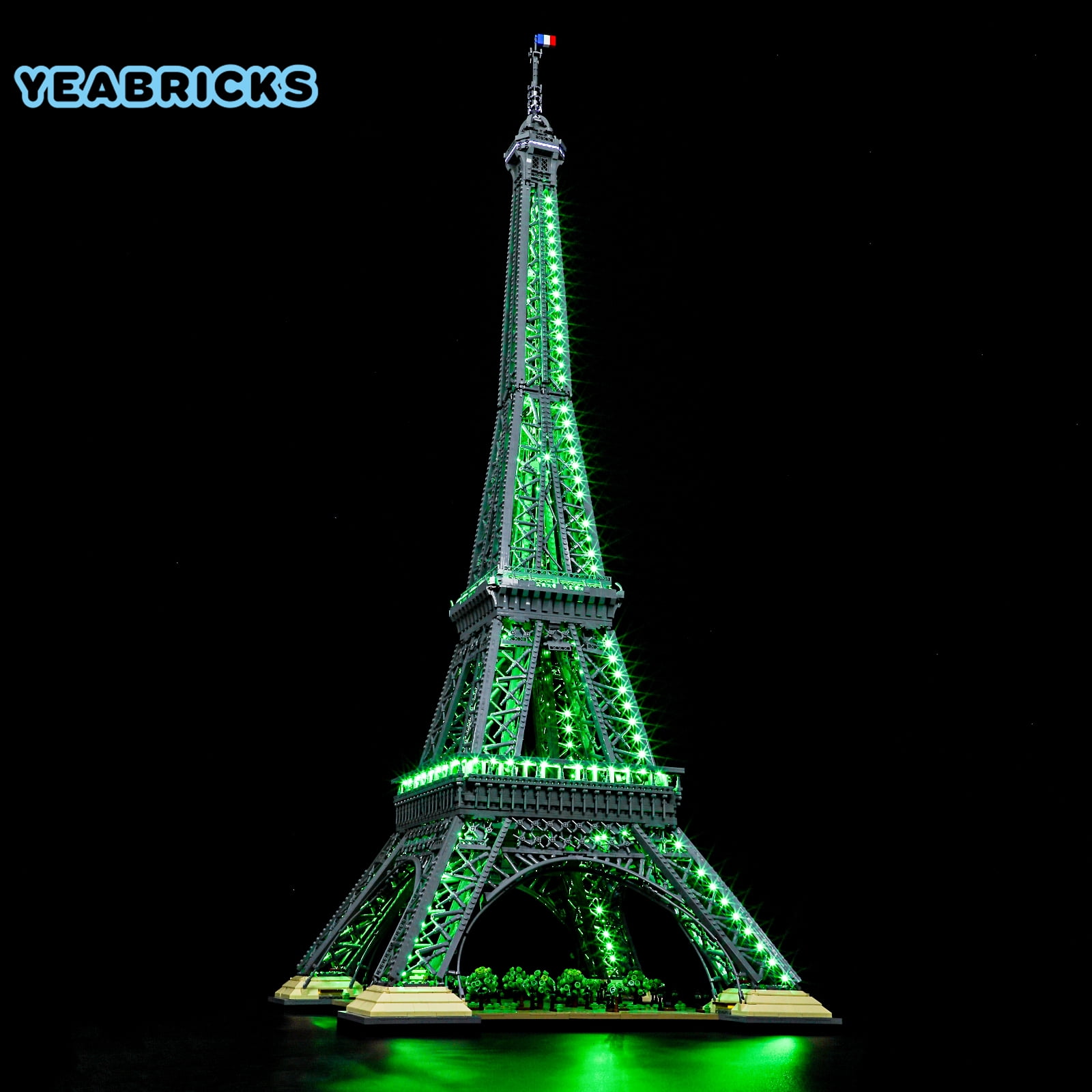 YEABRICKS LED Lighting Kit Compatible with Lego Eiffel Tower 10307 Building Toy Set RC Version (Not Include the Model)