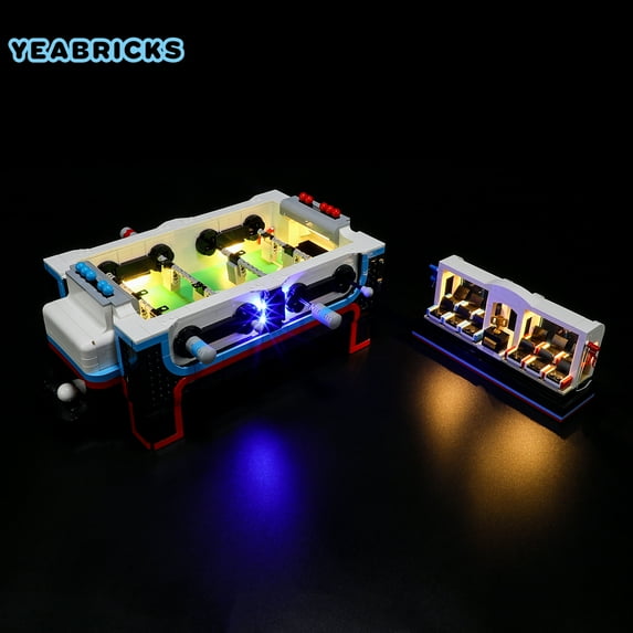 YEABRICKS LED Lighting Kit Compatible with Lego Ideas Table Football 21337 Building Toy Set(Not Include the Model)