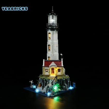 YEABRICKS LED Lighting Kit Compatible with Legos Ideas Motorised Lighthouse 21335 Building Set(Not Include the Building Set)
