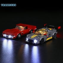 YEABRICKS Led Light Kit for Legos Chevrolet Corvette C8.R Race Car and 1968 Chevrolet Corvette 76903 Building Blocks Model(Not Include the Legos Model)