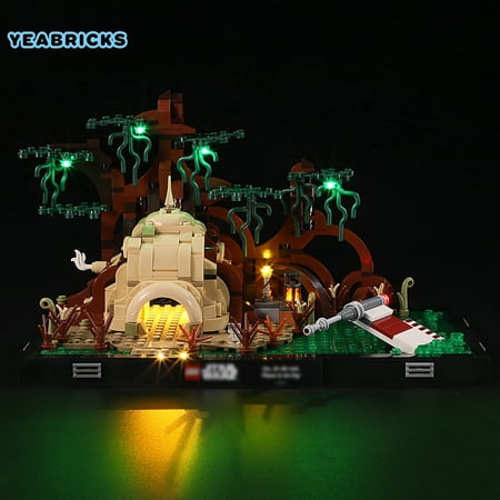 YEABRICKS Led Light Kit for Legos Star Wars Dagobah Jedi Training Diorama 75330 Building Blocks Model(Not Include the Building Model)