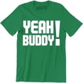 thumbnail image 1 of YEAH Buddy Quote Airbrushed Funny Slogan Saying Mens Jersey City Tee Shirt, 1 of 4
