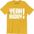 thumbnail image 1 of YEAH Buddy Quote Airbrushed Funny Slogan Saying Mens Jersey City Tee Shirt, 1 of 4