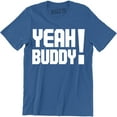 thumbnail image 1 of YEAH Buddy Quote Airbrushed Funny Slogan Saying Mens Jersey City Tee Shirt, 1 of 4