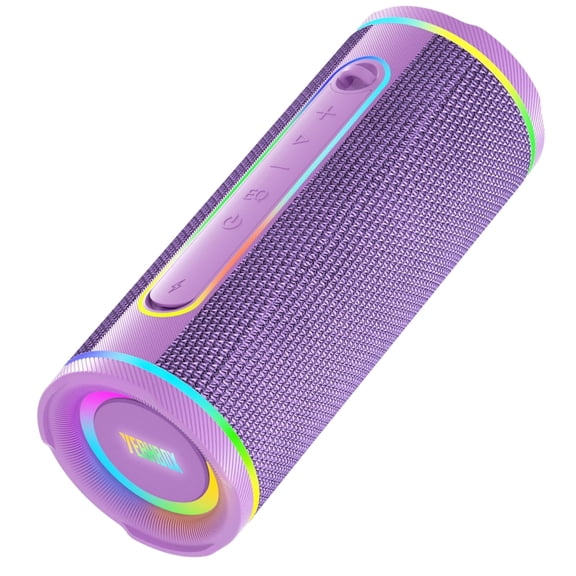 YEAHBOX X-Boom Go Portable Bluetooth Speaker, Max 40W Hi-Fi Sound, IP67 Waterproof Wireless Speaker, Deep Bass, RGB Lights, Bluetooth 5.4, TWS Stereo Pairing, 10H Playtime for Outdoor Party Travel