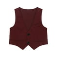 thumbnail image 1 of YEAHDOR Boys Formal Occasion Single-Breasted Waistcoat Wedding Birthday Party Vest,Sizes 2-16, 1 of 3