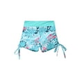 thumbnail image 1 of YEAHDOR Girls Floral Print Swim Shorts Side Drawstring Quickly-dry Shorts Pool Swimming Tankini Bottoms Mint Green 6, 1 of 7