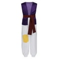 thumbnail image 1 of YEAHDOR Kids Boys Halloween Arabian Prince Cosplay Costume Outfit Carnival Theme Party Dress Up Vest with Pants Belt Set Purple 9-10, 1 of 7