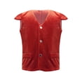 thumbnail image 1 of YEAHDOR Kids Boys Medieval Renaissance Velvet Halloween Carnival Masquerade Party Performance Waistcoat Red 12, 1 of 5