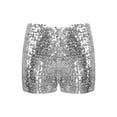 thumbnail image 1 of YEAHDOR Kids Girls Allover Sparkly Sequins Dance Shorts Shiny Jazz Hip Hop Performance Costume, 1 of 6