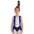 thumbnail image 1 of YEAHDOR Kids Girls Circus Ringmaster Costume Halloween Party Carnival Dance Dress Leotard Dancewear Royal Blue-A 6, 1 of 7