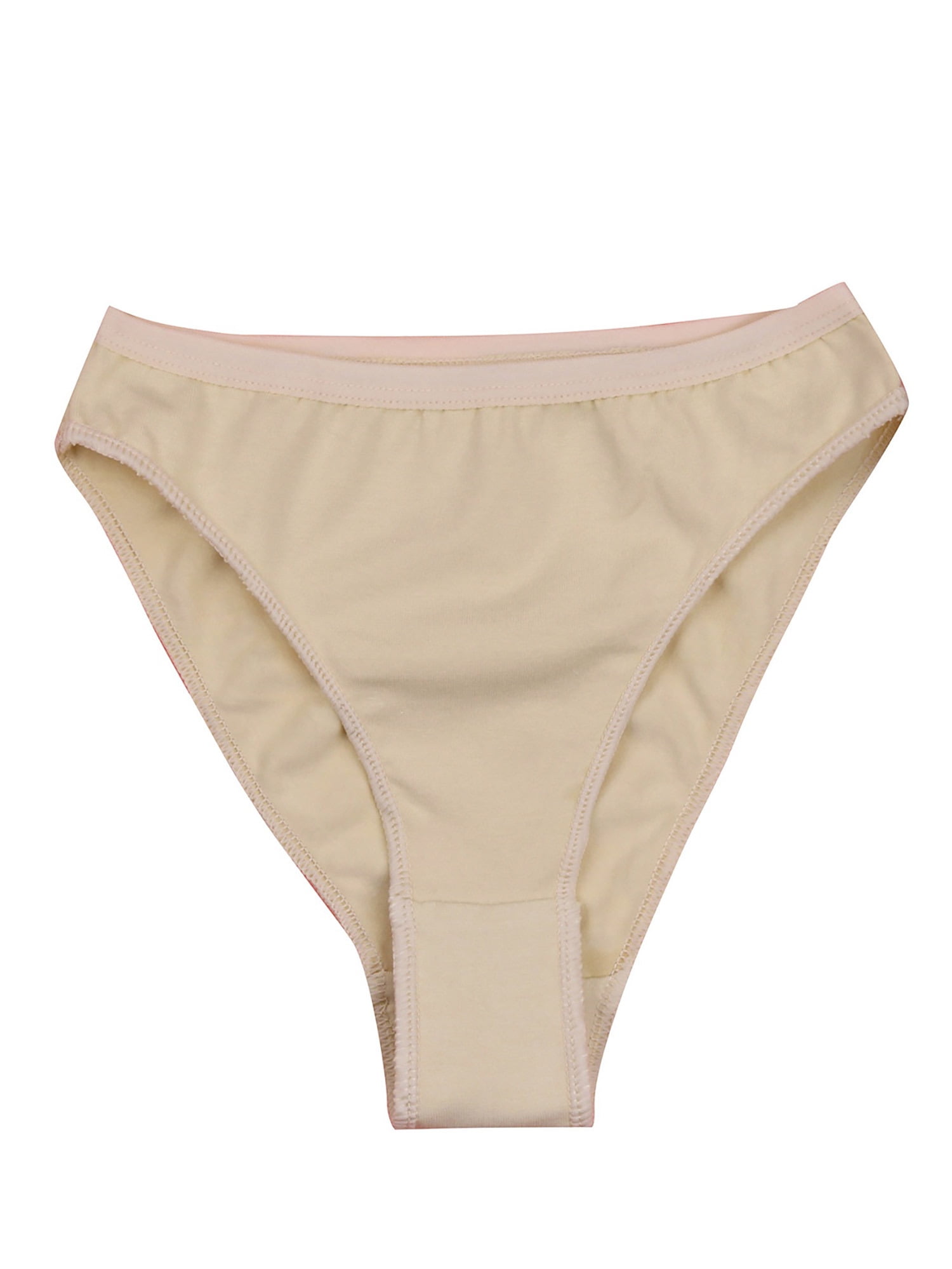 YEAHDOR Kids Girls High Cut Briefs Underwear Underpants for Ballet Dance  Gymnastics Nude 8-10 