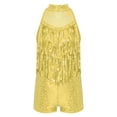 thumbnail image 1 of YEAHDOR Kids Girls Shiny Sequins Tassels Ballet Dance Leotard Crisscross Straps Back Jazz Latin Modern Dance Costume, 1 of 7