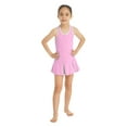 thumbnail image 1 of YEAHDOR Kids Girls Sports Suit Outfit Dress with Shorts Gym Running Sportswear,Sizes 6-14 Pink 10, 1 of 7