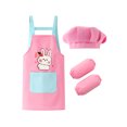 thumbnail image 1 of YEAHDOR Kids Girls Toddlers Painter Dress-Up Chef Cook Cosplay Set Halloween Artist Cosplay Costume Pink 140/XL, 1 of 4