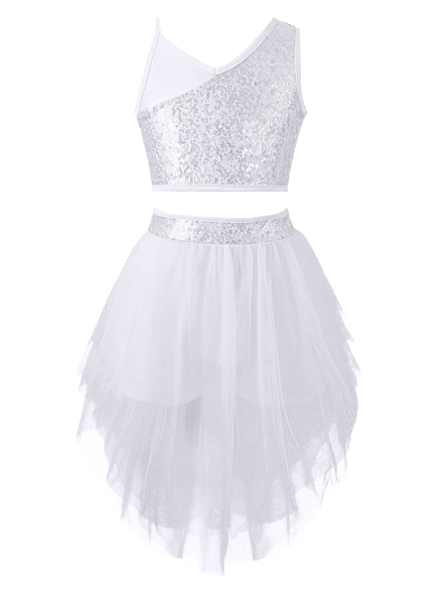 crop top grey tutu dress