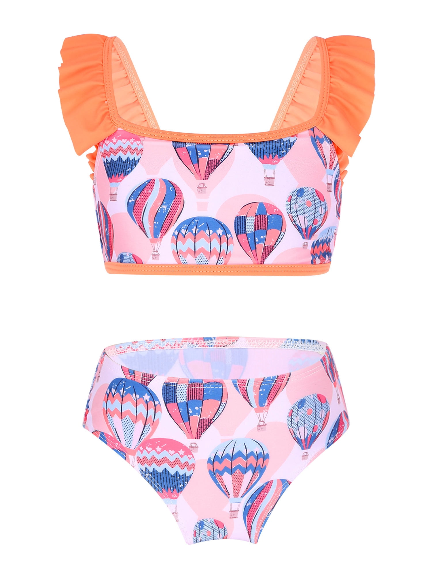 YEAHDOR Little Girls 2Pcs Mermaid Swimsuit Tweens Juniors Tankini Tops