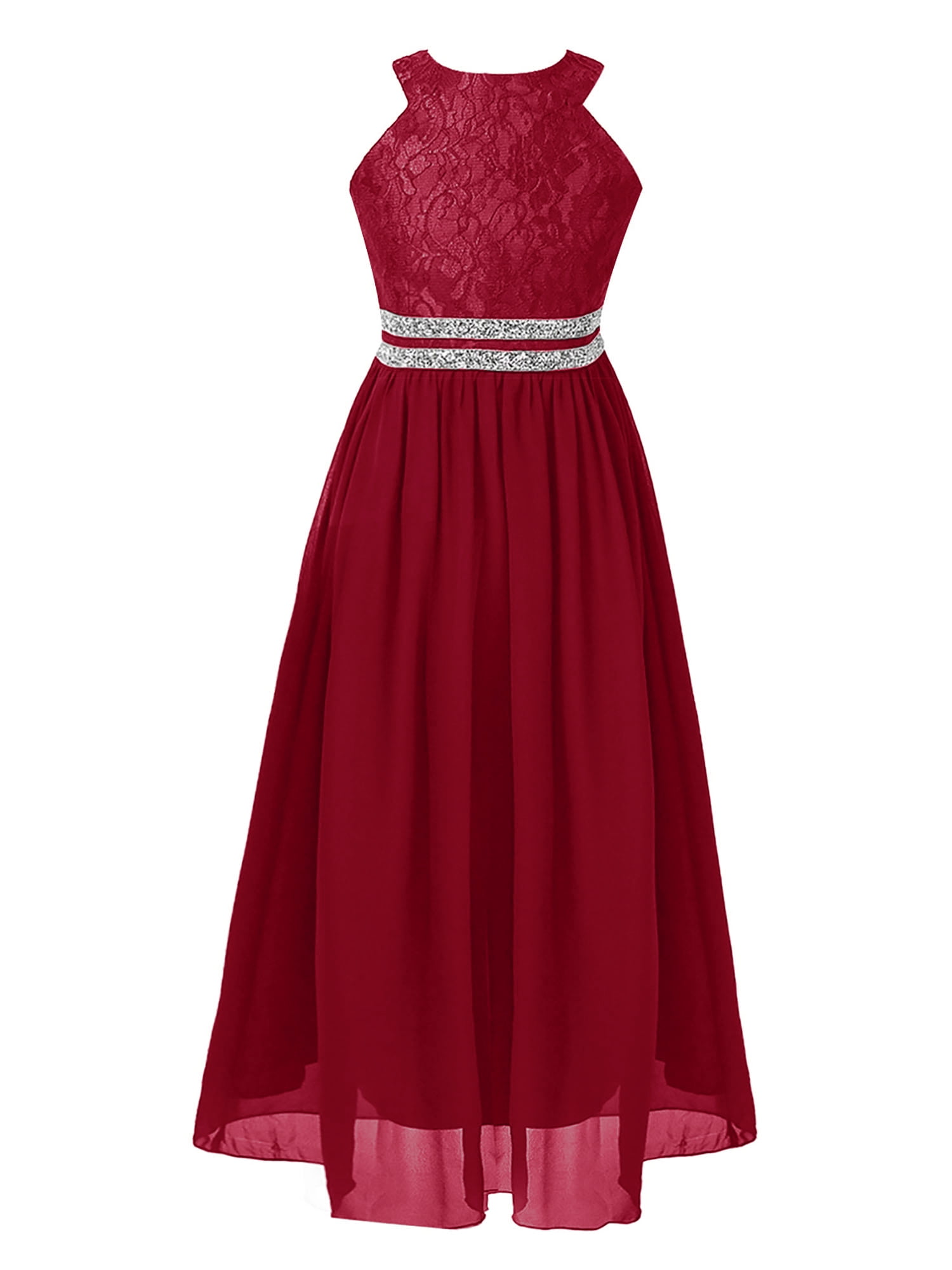knee length dresses for ladies Burgundy long prom dresses, evening dresses,party dresses, formal dres –  formalgowns main image 0