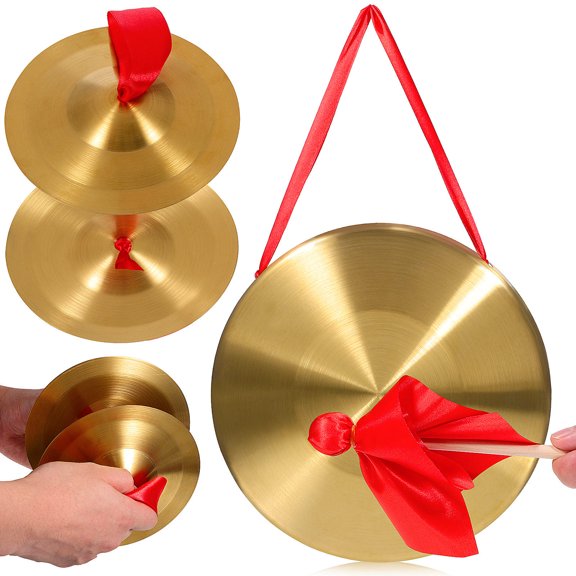 YEAHIBABY 1Set Opera with Copper Cymbals Hand for Musical Performance